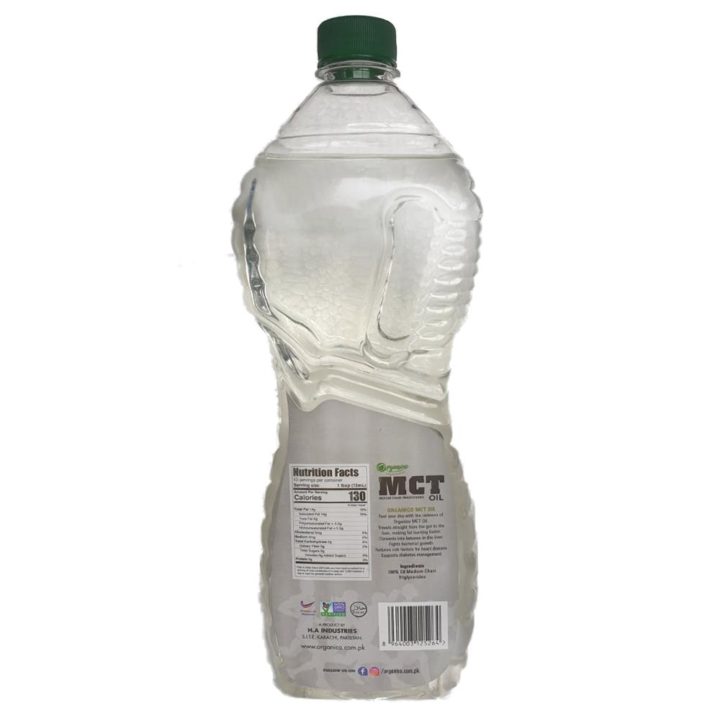 MCT Oil 1 Ltr Pet Bottle Organico mct-oil-1-ltr-pet-bottle-organico